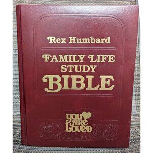 Rex Humbard Family Life Study Bible "You Are Loved Leather Bound 1982 No Writing